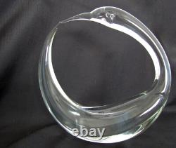 Sculpture d'oiseau ronde soufflée à la main en verre de Murano, unique en son genre, signée, 9,75 pouces.