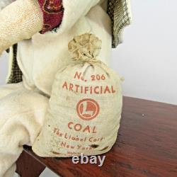 Sculpture en argile de poupée SANTA par l'artiste maître OOAK Audrey Swarz, pose assise de 22 pouces, Noël