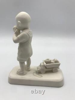 Sculpture en porcelaine de petit garçon unique en son genre, faite à la main, édition limitée