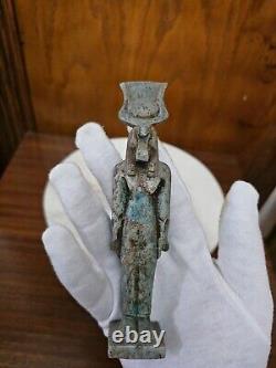 Sculpture unique de Thoth en porcelaine, réplique de l'artefact Vautour Nekhbet