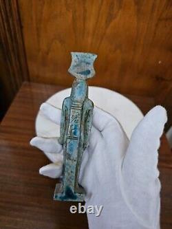 Sculpture unique de Thoth en porcelaine, réplique de l'artefact Vautour Nekhbet