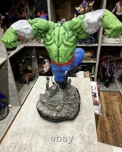 Sideshow Green Hulk Comique Statue Exclusive Customized Un D'un Chêne Genre