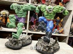 Sideshow Green Hulk Comique Statue Exclusive Customized Un D'un Chêne Genre
