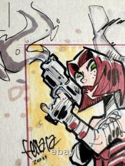 Sin Sketch Card Art par Edwardo Ferrara Dangerous Divas, unique en son genre 2011