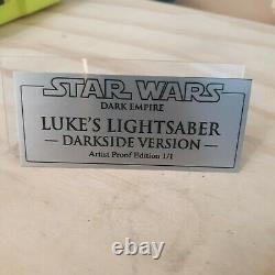 Star Wars Dark Empire Luke Skywalker Sabre Laser Hilt. One Of A Kind Voir Les Photos