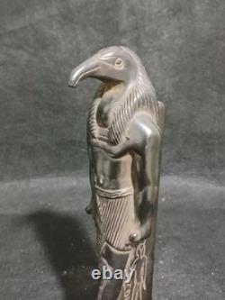 Statue authentique d'ibis de Thoth, dieu de la lune, unique en son genre, Égyptien ancien avant J.-C.