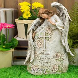 Statue d’ange commémorative Joseph’s Studio pour décoration de jardin, design de la Sainte Famille