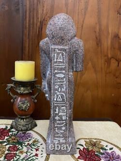 Statue de Dieu Thoth en grande taille, faite à la main, unique en son genre, tenant un sceptre, Dieu égyptien