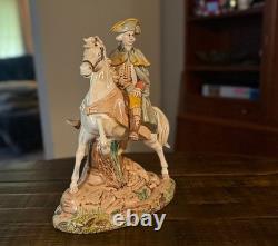 Statue de George Washington, poterie émaillée, 35 centimètres de hauteur, UNIQUE