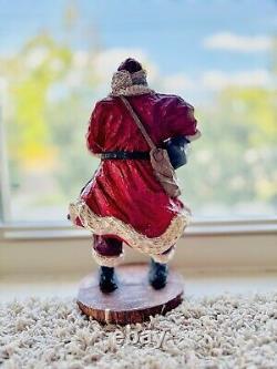 Statue de Père Noël vintage unique en son genre