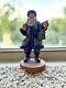 Statue De Père Noël Vintage Unique En Vert
