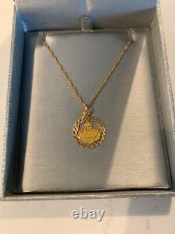 Stupéfiant Un Dôme De 14kt De La Longueur Du Rocher 18 Pendentif