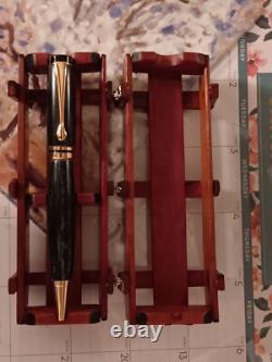 Stylo en bois fait main de luxe unique avec étui