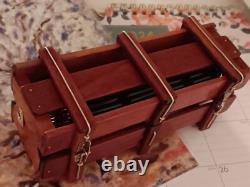 Stylo en bois fait main de luxe unique avec étui