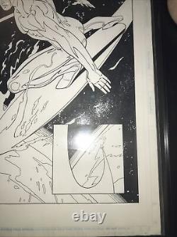 Surfeur d'Argent Art Original Numéro 125 Page 1 Page d'Éclaboussure Ron Garney