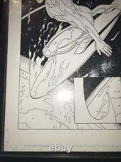 Surfeur d'Argent Art Original Numéro 125 Page 1 Page d'Éclaboussure Ron Garney