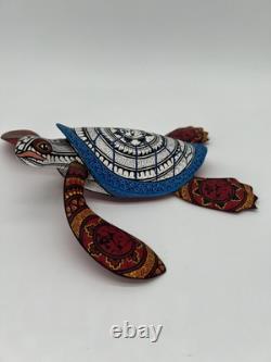 TORTUE - Un alebrije en bois sculpté à la main, unique en son genre, de Oaxaca, Mexique