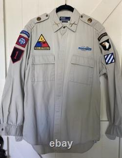 T-shirt hommage unique de l'Armée américaine honorant les plus grandes unités de la Seconde Guerre mondiale L