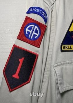 T-shirt hommage unique de l'Armée américaine honorant les plus grandes unités de la Seconde Guerre mondiale L