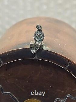 Table Horloge Steampunk Unique en Son Genre Fait Main en Cuivre Signée par l'Auteur