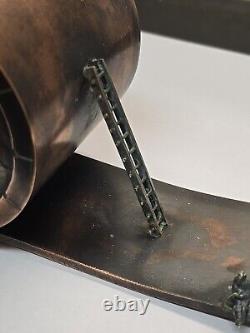 Table Horloge Steampunk Unique en Son Genre Fait Main en Cuivre Signée par l'Auteur