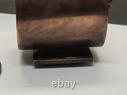 Table Horloge Steampunk Unique en Son Genre Fait Main en Cuivre Signée par l'Auteur