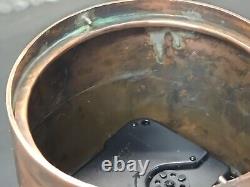 Table Horloge Steampunk Unique en Son Genre Fait Main en Cuivre Signée par l'Auteur