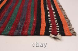 Tapis Kilim Vintage 4'5 x 9'0 Tapis Traditionnel en Laine Tissé à la Main