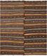 Tapis Kilim Vintage 5'11 X 6'10 Tapis En Laine Traditionnel Tissé à La Main