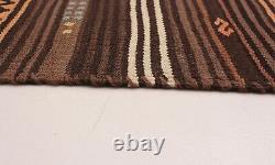 Tapis Kilim Vintage 5'11 x 6'10 Tapis en Laine Traditionnel Tissé à la Main