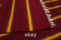Tapis Kilim Vintage 5'1 x 7'1 Tapis en Laine Traditionnel Tissé à la Main