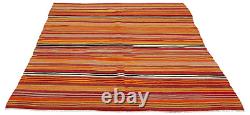 Tapis Kilim Vintage 5'3 x 9'2 Tapis en Laine Traditionnel Tissé à la Main