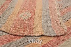 Tapis Kilim Vintage 5'4 x 10'8 Tapis en Laine Traditionnel Tissé à la Main