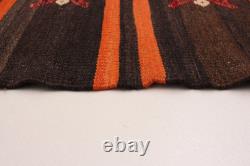 Tapis Kilim Vintage 5'9 x 10'8 Traditionnel en Laine Tissé à la Main