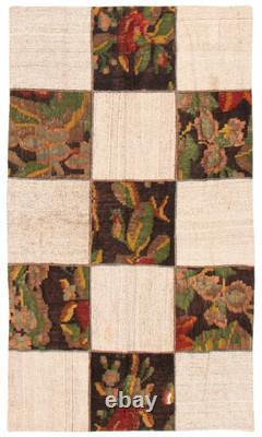 Tapis Kilim Vintage Tissé à la Main 3'10 x 6'5 Tapis Traditionnel en Laine