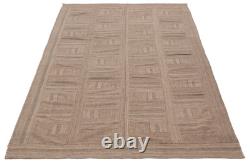 Tapis Kilim Vintage Tissé à la Main 6'7 x 10'7 Tapis en Laine Traditionnel