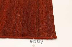 Tapis Kilim traditionnel en laine tissé à la main vintage 6'4 x 8'0