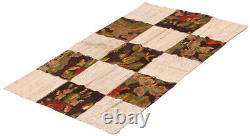 Tapis Vintage Tissé à la Main 3'10 x 6'5 Tapis Kilim en Laine Traditionnel