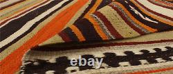 Tapis Vintage Tissé à la Main 4'10 x 9'0 Tapis Kilim en Laine Traditionnel