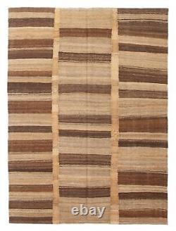 Tapis Vintage Tissé à la Main 4'11 x 6'8 Tapis Kilim Traditionnel en Laine