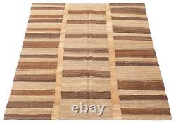 Tapis Vintage Tissé à la Main 4'11 x 6'8 Tapis Kilim Traditionnel en Laine