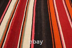 Tapis Vintage Tissé à la Main 4'8 x 8'0 Tapis Kilim Traditionnel en Laine