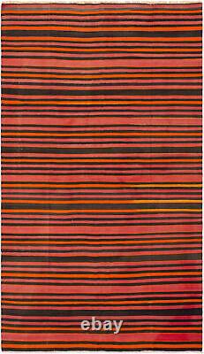 Tapis Vintage Tissé à la Main 5'11 x 10'3 Tapis Kilim Traditionnel en Laine