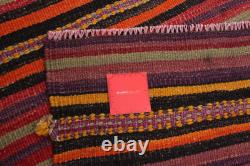 Tapis Vintage Tissé à la Main 5'1 x 9'3 Tapis Kilim Traditionnel en Laine