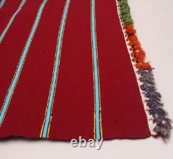 Tapis Vintage Tissé à la Main 5'4 x 8'3 Tapis Kilim en Laine Traditionnel