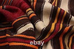 Tapis Vintage Tissé à la Main 5'7 x 7'4 Tapis Kilim Traditionnel en Laine
