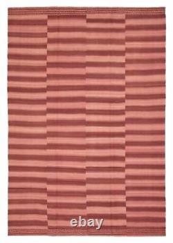 Tapis Vintage Tissé à la Main 6'8 x 9'7 Tapis Kilim Traditionnel en Laine
