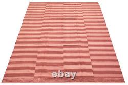 Tapis Vintage Tissé à la Main 6'8 x 9'7 Tapis Kilim Traditionnel en Laine