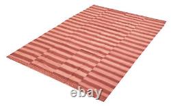 Tapis Vintage Tissé à la Main 6'8 x 9'7 Tapis Kilim Traditionnel en Laine