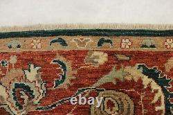 Tapis afghan Oushak en laine oriental noué à la main avec des teintures végétales de 6'2 x 8'11 ft.